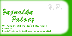 hajnalka palocz business card